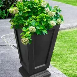 GSC Kensington Self-Watering Tall Patio Planter, 25" 10 GSC Kensington Self-Watering Tall Patio Planter, 25" -Plant Supports Shop 8598549 01V tif