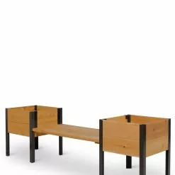 GSC Elevated Cedar Planter Bench Kit, Eco-Stained, 90"