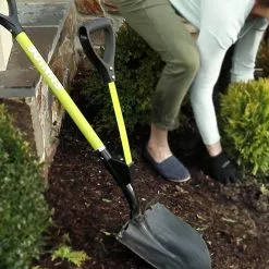 GSC Sun Joe® Shovelution Steel Blade Shovel With Spring Assist Handle