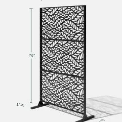 GSC Veradek 3-Panel Privacy Screen Set, Flowleaf -Plant Supports Shop 8599187 13V tif