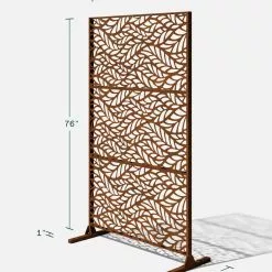 GSC Veradek 3-Panel Privacy Screen Set, Flowleaf -Plant Supports Shop 8599187 14V tif