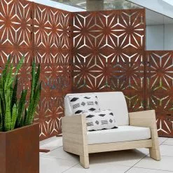 GSC Veradek 3-Panel Privacy Screen Set, Star -Plant Supports Shop 8599205 05V tif