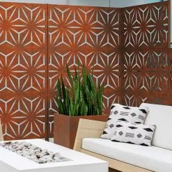 GSC Veradek 3-Panel Privacy Screen Set, Star -Plant Supports Shop 8599205 06V tif