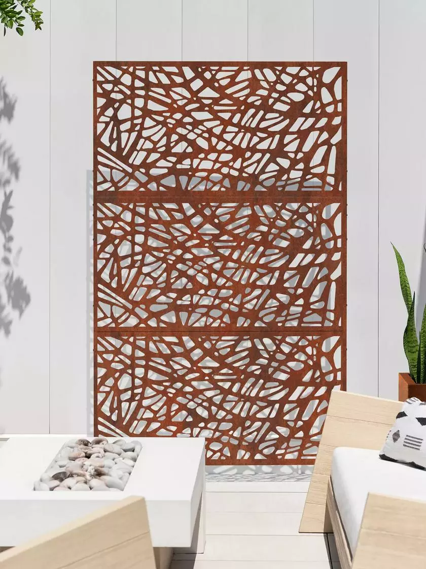 GSC Veradek 3-Panel Privacy Screen Set, Web 3 GSC Veradek 3-Panel Privacy Screen Set, Web