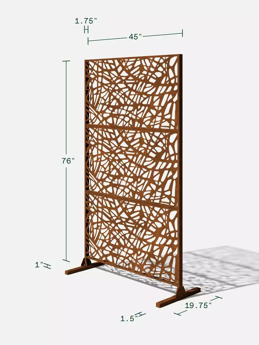 GSC Veradek 3-Panel Privacy Screen Set, Web 9 GSC Veradek 3-Panel Privacy Screen Set, Web - Image 7