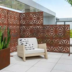 GSC Veradek 2-Panel Privacy Screen Set, Star -Plant Supports Shop 8599214 05v