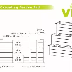 GSC Cascading Keyhole Garden Bed -Plant Supports Shop 8599294 04V tif