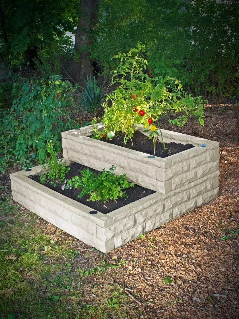 GSC Garden Wizard Cascade Self-Watering Raised Bed, 4' X 4' 4 GSC Garden Wizard Cascade Self-Watering Raised Bed, 4' X 4' - Image 2