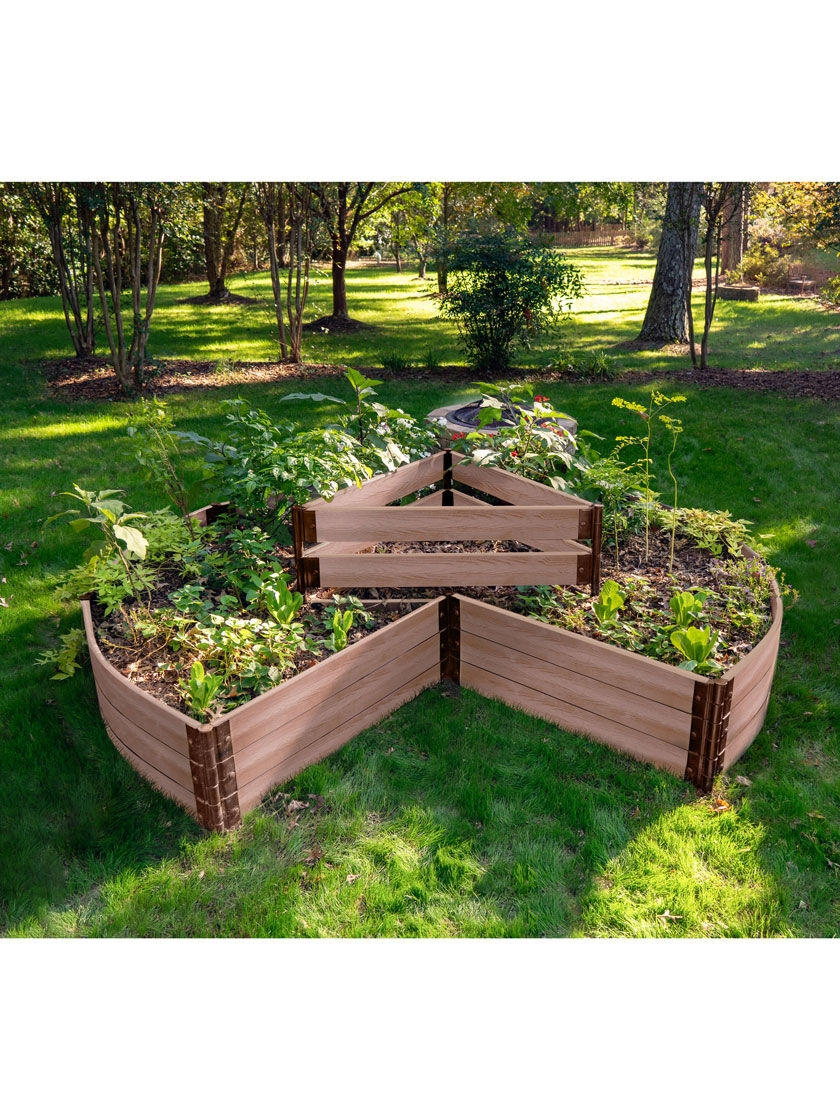 GSC Classic Sienna Circle Keyhole Garden With 2" Boards 4 GSC Classic Sienna Circle Keyhole Garden With 2" Boards - Image 2