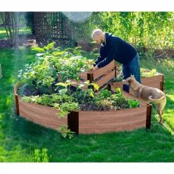 GSC Classic Sienna Circle Keyhole Garden With 2" Boards 10 GSC Classic Sienna Circle Keyhole Garden With 2" Boards -Plant Supports Shop 8599402 02v