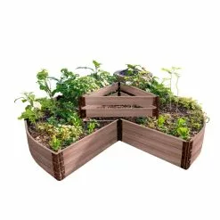 GSC Classic Sienna Circle Keyhole Garden With 2" Boards