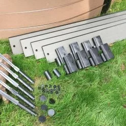 GSC Straight Composite Landscape Edging Kit With 1" Boards -Plant Supports Shop 8599406 16V tif