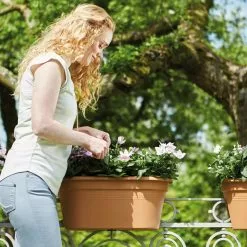 GSC Exaco Trading Corsica Oval Bridge Planter With Cover