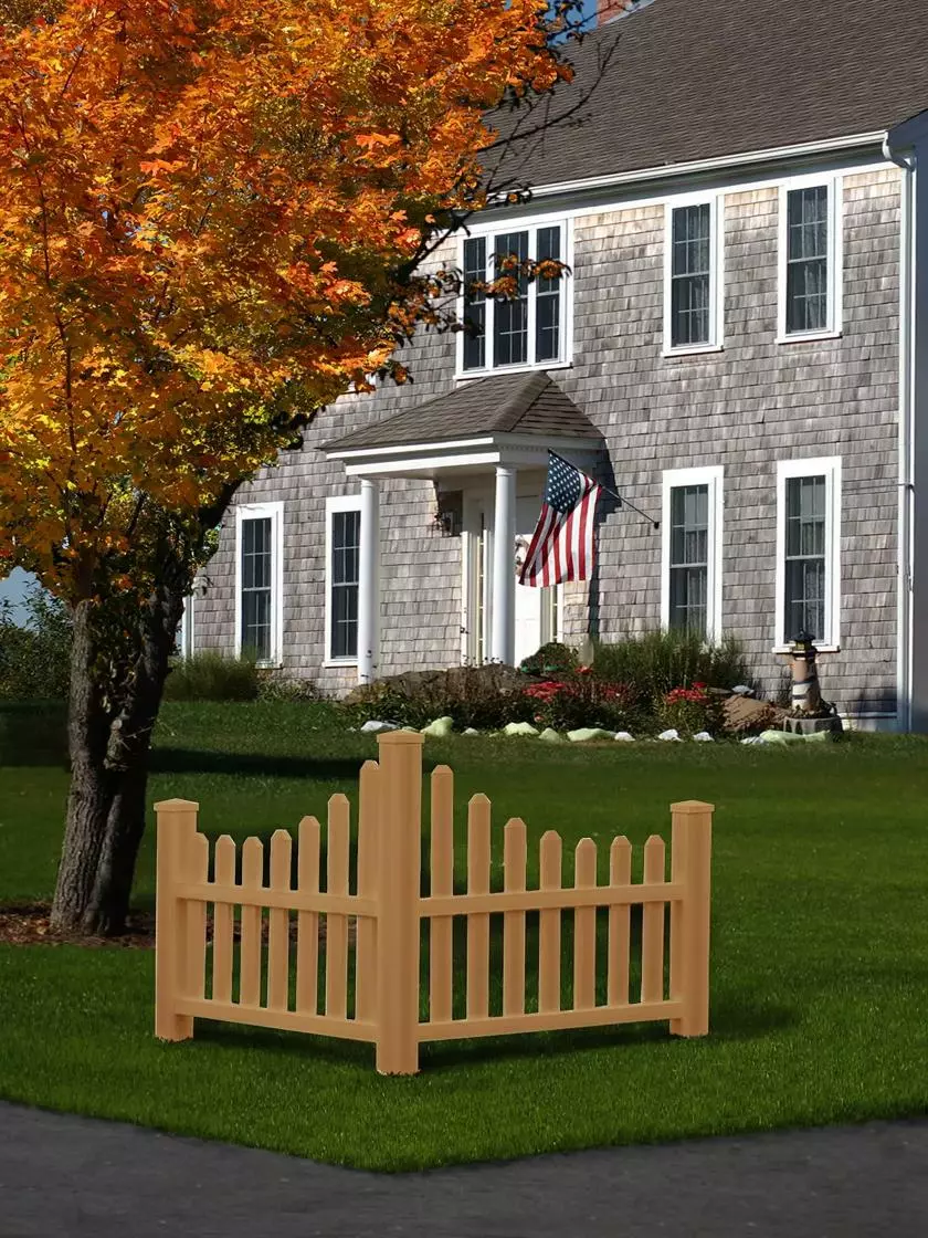 GSC Country Corner Composite Picket Fence 3 GSC Country Corner Composite Picket Fence