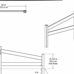 GSC Split Rail Corner Vinyl Fence 7 GSC Split Rail Corner Vinyl Fence -Plant Supports Shop 8599774 03V tif
