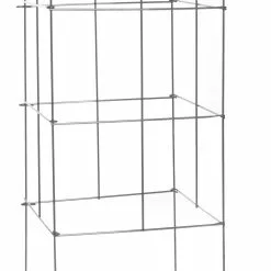 GSC Heavy-Duty Stackable Square Plant Supports Galvanized 42", Set Of 5