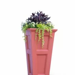 GSC Fairfield Self-Watering Tall Patio Planters, 34” 25 GSC Fairfield Self-Watering Tall Patio Planters, 34” -Plant Supports Shop 8600109 0681 tif