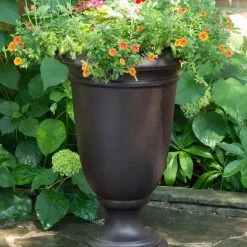 GSC Ellington Self-Watering Urn Planter, 24" 12 GSC Ellington Self-Watering Urn Planter, 24" -Plant Supports Shop 8600110 02V tif