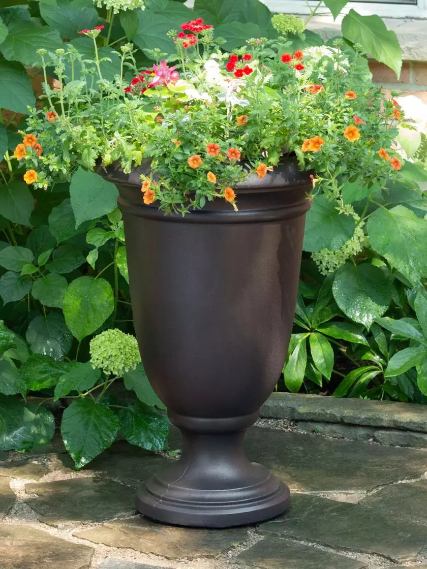 GSC Ellington Self-Watering Urn Planter, 24" 5 GSC Ellington Self-Watering Urn Planter, 24" - Image 3