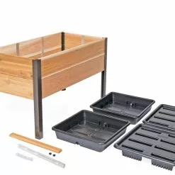 GSC Self-Watering Elevated Planter Box, 2' X 4' -Plant Supports Shop 8608959 2281 tif