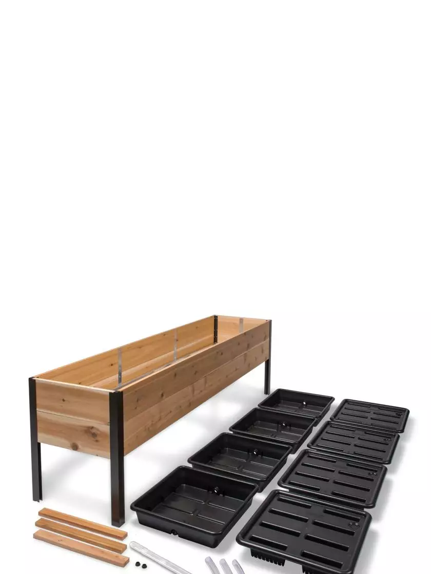 GSC Self-Watering Elevated Planter Box, 2' X 8' 9 GSC Self-Watering Elevated Planter Box, 2' X 8' - Image 7