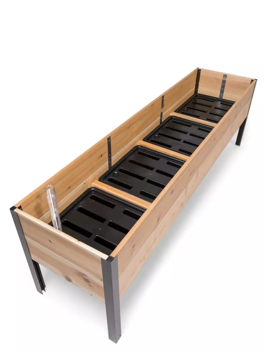 GSC Self-Watering Elevated Planter Box, 2' X 8' 8 GSC Self-Watering Elevated Planter Box, 2' X 8' - Image 6