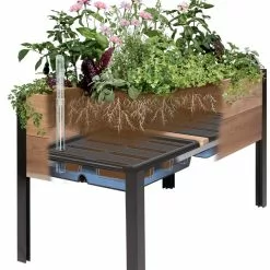 GSC Self-Watering Elevated Planter Box, 2' X 8' 21 GSC Self-Watering Elevated Planter Box, 2' X 8' -Plant Supports Shop 8609009 SW insert art 2021 tif 4