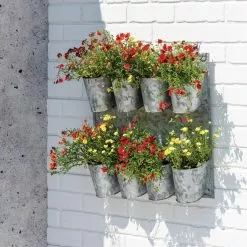 GSC 8 Pot Metal Wall Planter