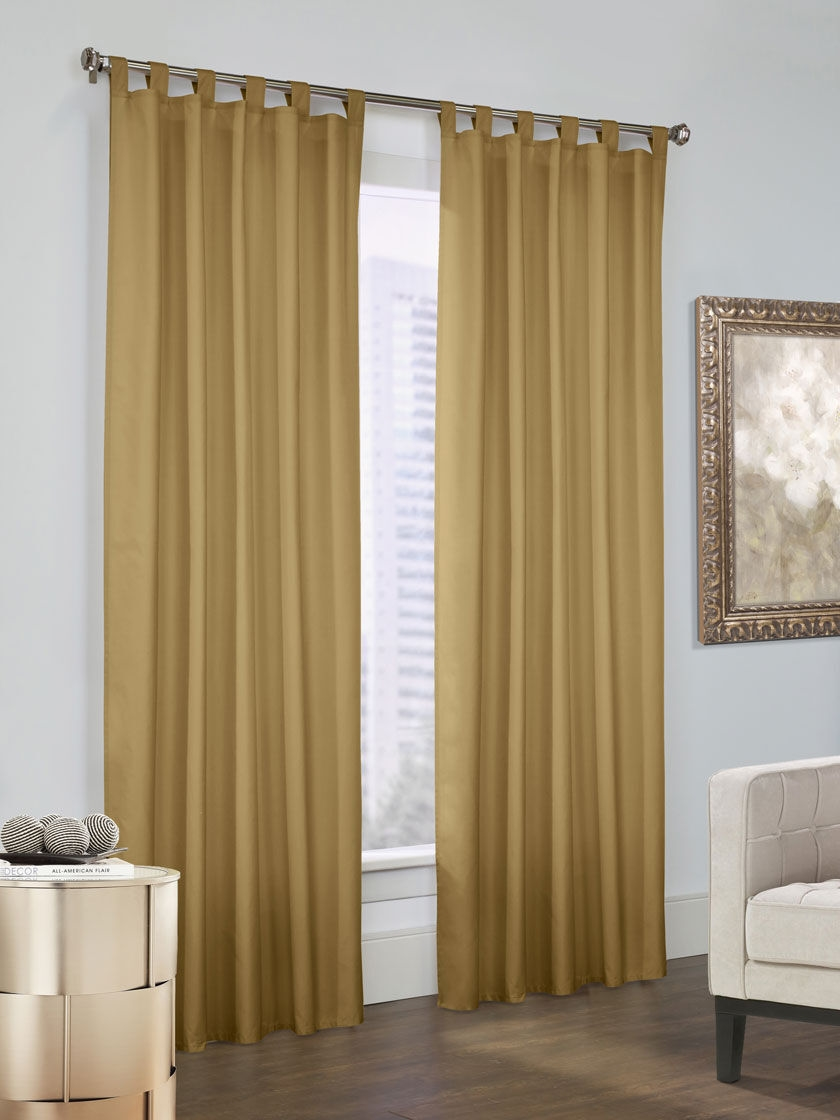 GSC Prescot Tab Top Insulated Curtain Panels 80" X 63", Set Of 2 5 GSC Prescot Tab Top Insulated Curtain Panels 80" X 63", Set Of 2 - Image 3
