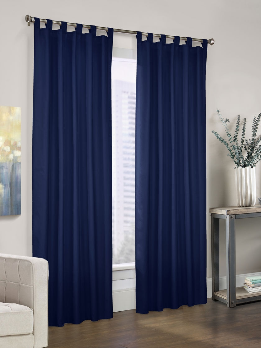 GSC Prescot Tab Top Insulated Curtain Panels 80" X 63", Set Of 2 6 GSC Prescot Tab Top Insulated Curtain Panels 80" X 63", Set Of 2 - Image 4