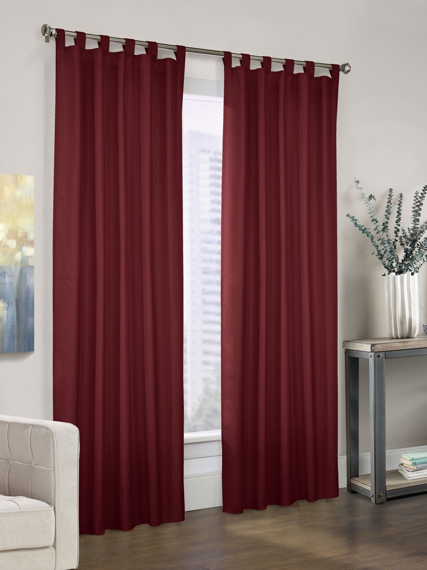 GSC Prescot Tab Top Insulated Curtain Panels 80" X 63", Set Of 2 4 GSC Prescot Tab Top Insulated Curtain Panels 80" X 63", Set Of 2 - Image 2