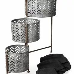 GSC Galvanized Grow Bag Triple Planters With Stand -Plant Supports Shop 8609180 4817 tif