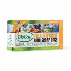 GSC BioBag® Tall Kitchen Food Scrap Bags, 13 Gallon