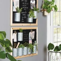 GSC Mini Magnetic Galvanized Planter Pockets, Set Of 3