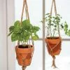 GSC Mini Terracotta Pot With Hanger, Set Of 2
