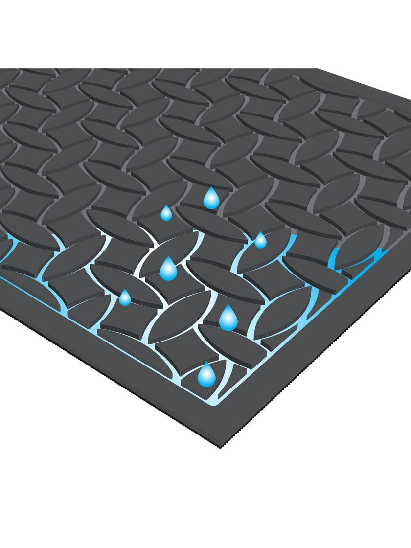 GSC Dogwood Leaf Water Glutton Doormat, 23" X 36" 4 GSC Dogwood Leaf Water Glutton Doormat, 23" X 36" - Image 2