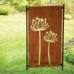 GSC Queen Anne's Lace Corten Steel Screen -Plant Supports Shop 8609526 00526 tif