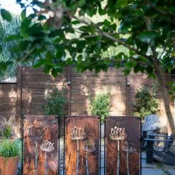 GSC Queen Anne's Lace Corten Steel Screen -Plant Supports Shop 8609526 6301 tif