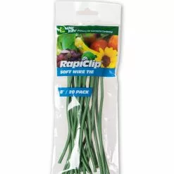GSC Rapiclip Soft Wire Tie 8", Set Of 20