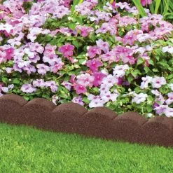 GSC Scallop Recycled Rubber Landscape Edging, 4'