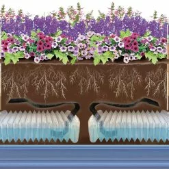 GSC Adjustable Self-Watering Insert For Pots And Planters -Plant Supports Shop 8610250 SWInsert art Trough tif