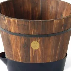GSC VegTrug® Build-a-Barrel Wooden Planter With Self-Watering Reservoir Tray, 18" -Plant Supports Shop 8610253 06V tif