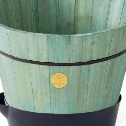 GSC VegTrug® Build-a-Barrel Wooden Planter With Self-Watering Reservoir Tray, 18" -Plant Supports Shop 8610253 07V tif
