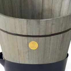 GSC VegTrug® Build-a-Barrel Wooden Planter With Self-Watering Reservoir Tray, 18" -Plant Supports Shop 8610253 08V tif