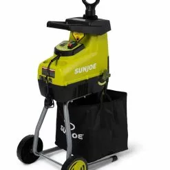 GSC Sun Joe CJ603E 1.7 Inch Cutting Diameter Electric Silent Wood Chipper/Shredder | 15-Amp -Plant Supports Shop 8610486 3877 tif