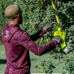 GSC Sun Joe 24V-HT22-LTE 24-Volt ION+ Cordless Hedge Trimmer Kit | 22-Inch | W/ 2.0-Ah Battery And Charger -Plant Supports Shop 8610657 07v