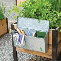 GSC Galvanized Garden Tool Storage Box