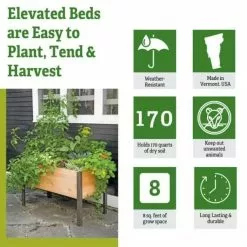 GSC Self-Watering Elevated Planter Box, 2' X 4' -Plant Supports Shop 8610894 5