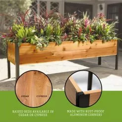 GSC Elevated Planter Box, 2' X 8' -Plant Supports Shop 8610895 3