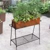 GSC Rectangular Corten Planter And Stand -Plant Supports Shop 8611028 9159 tif